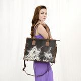 ADBGS118 Tote Hair-On Genuine Western Leather Women Bag Becca