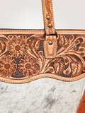 LC-ADBGS111BRW Crossbody Hair On Genuine Western Leather Women Bag