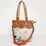 LC-ADBGS111BRW Crossbody Hair On Genuine Western Leather Women Bag