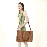 ADBG387BR Tote Genuine Western Leather Women Bag