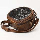 ADBG352 Canteen Hair On Genuine Western Leather Women Bag