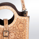 ADBG500 Tote Hand Tooled Genuine Western Leather Women Bag