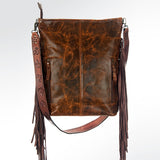 LC-ADBG316BRAC1 Messenger Genuine Western Leather Women Bag Ellie