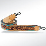 ADSTF103 Hand Tooled Genuine Leather Handle Strap