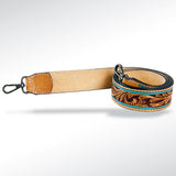 ADSTF103 Hand Tooled Genuine Leather Handle Strap