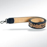 ADSTF105 Hand Tooled Genuine Leather Handle Strap