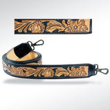 ADSTF105 Hand Tooled Genuine Leather Handle Strap