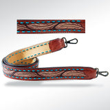 ADSTF108 Hand Tooled Genuine Leather Handle Strap