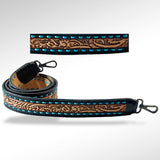 ADSTF109 Hand Tooled Genuine Leather Handle Strap