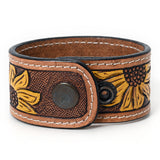 ADBRF121 Hand tooled Genuine Leather Bracelet women