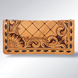 ADBG495 Wallet Hand Tooled Genuine Western Leather Women Bag