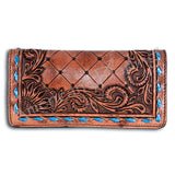 ADBG495 Wallet Hand Tooled Genuine Western Leather Women Bag