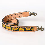 ADSTF101 Hand Tooled Genuine Leather Handle Strap