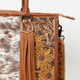 ADBG230 Tote Hand Tooled Genuine Western Leather Women Bag