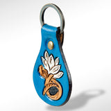 ADKR144 Hand Tooled Genuine Leather Keyring