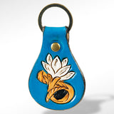 ADKR144 Hand Tooled Genuine Leather Keyring