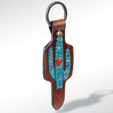 ADKR145 Hand Tooled Genuine Leather Keyring