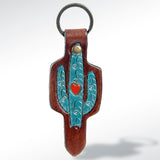 ADKR145 Hand Tooled Genuine Leather Keyring