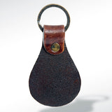 ADKR146 Hand Tooled Genuine Leather Keyring