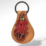 ADKR149 Hand Tooled Genuine Leather Keyring