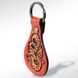 ADKR151 Hand Tooled Genuine Leather Keyring