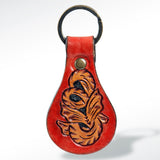 ADKR151 Hand Tooled Genuine Leather Keyring