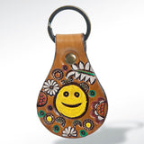 ADKR152 Hand Tooled Genuine Leather Keyring