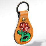 ADKR154 Hand Tooled Genuine Leather Keyring