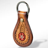 ADKR155 Hand Tooled Genuine Leather Keyring