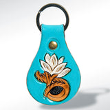 ADKR156 Hand Tooled Genuine Leather Keyring