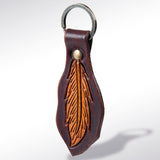 ADKR159 Hand Tooled Genuine Leather Keyring