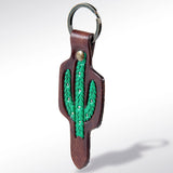 ADKR161 Hand Tooled Genuine Leather Keyring