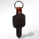 ADKR161 Hand Tooled Genuine Leather Keyring