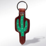 ADKR161 Hand Tooled Genuine Leather Keyring