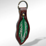 ADKR162 Hand Tooled Genuine Leather Keyring