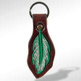 ADKR162 Hand Tooled Genuine Leather Keyring