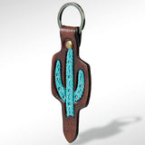 ADKR163 Hand Tooled Genuine Leather Keyring