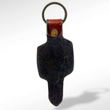 ADKR163 Hand Tooled Genuine Leather Keyring