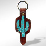 ADKR163 Hand Tooled Genuine Leather Keyring