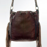 LC-ADBGI102C Bucket Hair On Genuine Western Leather Women Bag