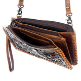 ADBG535 Wallet Hand Tooled Genuine Western Leather Women Bag