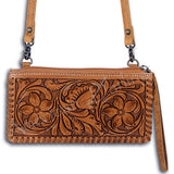 ADBG535 Wallet Hand Tooled Genuine Western Leather Women Bag