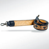 ADSTF112 Hand Tooled Genuine Leather Handle Strap