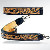 ADSTF112 Hand Tooled Genuine Leather Handle Strap