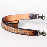 ADSTF119 Hand Tooled Genuine Leather Handle Strap