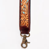 ADSTF119 Hand Tooled Genuine Leather Handle Strap