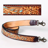 ADSTF119 Hand Tooled Genuine Leather Handle Strap