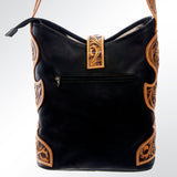 LC-ADBG539BKW Hobo Hair-On Genuine Western Leather Women Bag