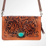 ADBG544 Wallet Hand Tooled Genuine Leather Women Bag Western Handbag Purse