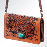 ADBG544 Wallet Hand Tooled Genuine Leather Women Bag Western Handbag Purse